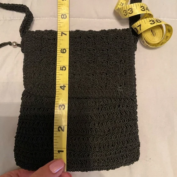 Black Woven Crossbody Bag - Unbranded - Picture 6 of 7